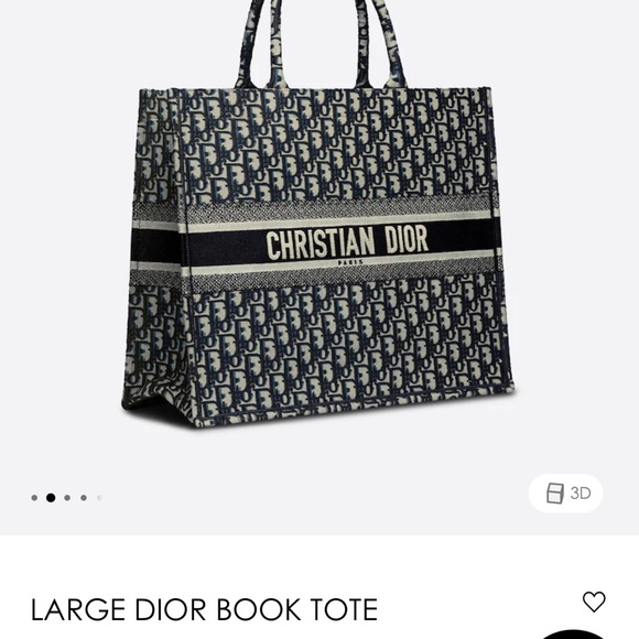 Dior Handbags - Large book tote with box. Received as a gift but only used 2 times.
